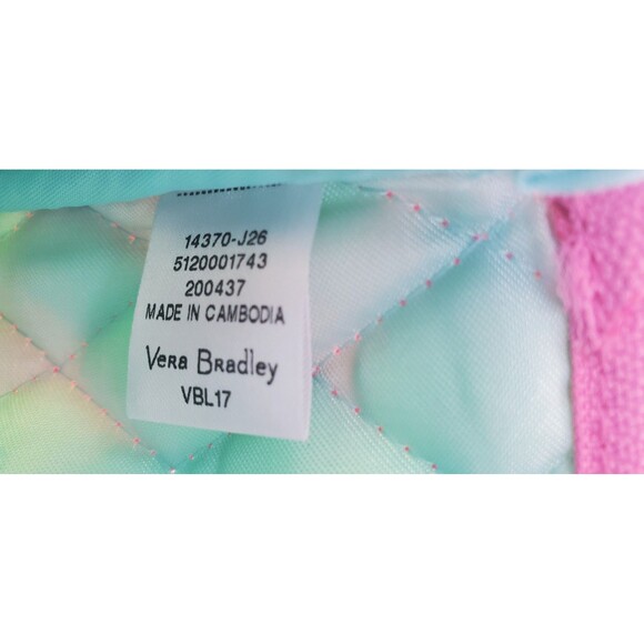 Vera Bradley Tropical Paradise Cosmetic Bag Two Piece Set Pink Floral Makeup - Picture 11 of 12